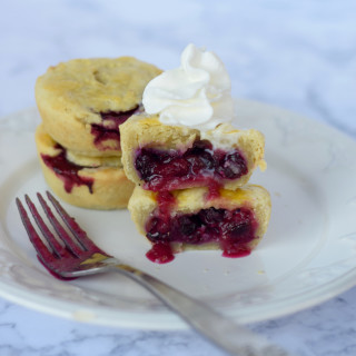 Mini Cranberry and Blueberry Pies