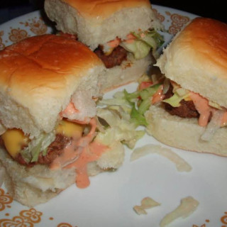 Mini Sliders Burgers and Special Sauce