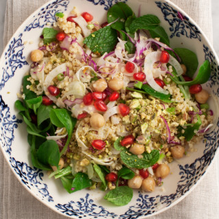 Minty Millet and Pomegranate Salad