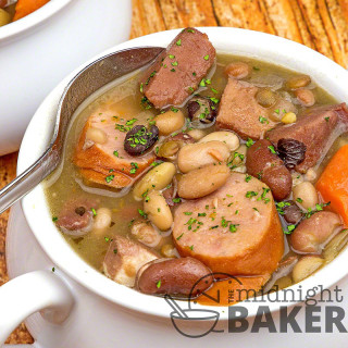Mixed Bean Soup with Ham and Kielbasa