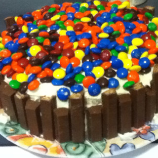 M&M's and Kitkat Cake