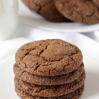 Molasses Cookies (gluten-free, 100% whole wheat, dairy-free options)