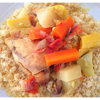Moroccan Chicken and Summer Squash Cous Cous
