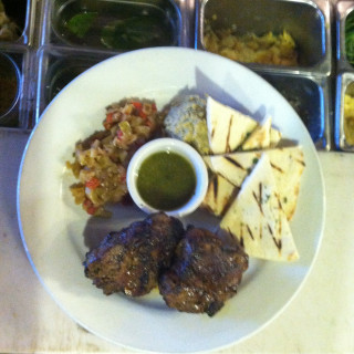 Moroccan Spiced Lamb with Mint Dipping Sauce
