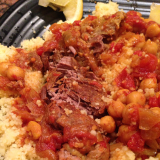 Moroccan-Style Lamb Shoulder Chops with Couscous