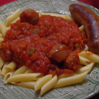 Mostaccioli and Sausage