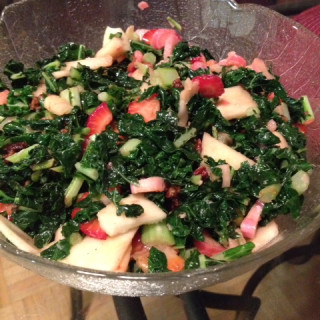 Mouth-Watering Kale & Rhubarb Salad