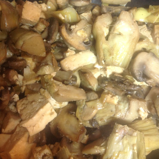 Mushroom and Artichoke Saute