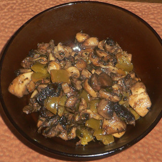 Mushroom Pepper Saute