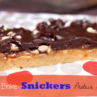 No-Bake Snickers Protein Bars