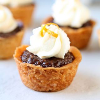 Nutella Tartlets with Orange Whipped Cream