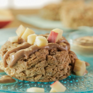 Oatmeal Biscuits with Apple Butter Yogurt