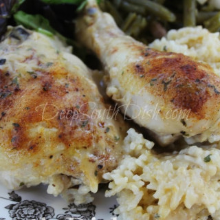 Old School Baked Chicken and Rice