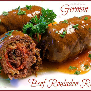 Olde Worlde German Beef Rouladen Rolls with Gravy ("Rindsrouladen")