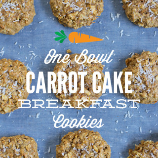 One Bowl Carrot Cake Breakfast Cookies