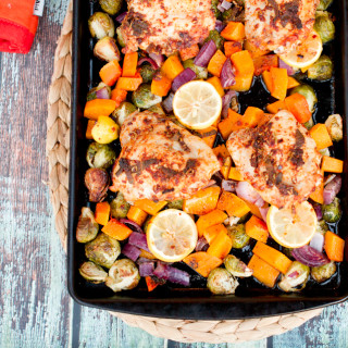 One-Pan Roasted Chicken and Veggies