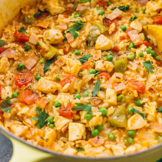 One pot chicken and rice dinner