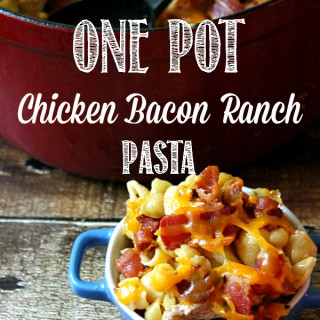 One Pot Chicken Bacon Ranch Pasta with Kraft Coupons