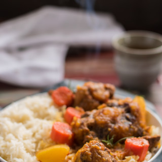 One Pot Jamaican Oxtail Curry Stew