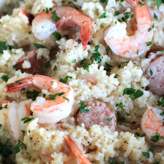 One Pot Sausage and Shrimp with Rice