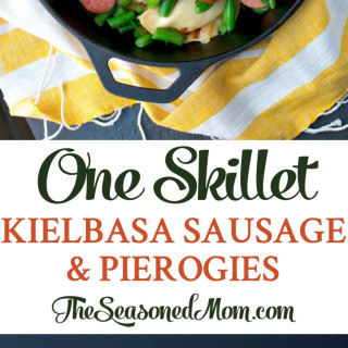 One Skillet Kielbasa Sausage and Pierogies