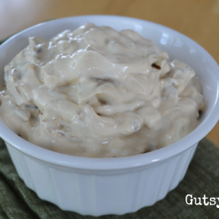 Onion Bacon Rosemary Dip (with Dairy Free Option)