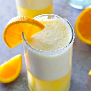 Orange Creamsicle Cocktail Slushies