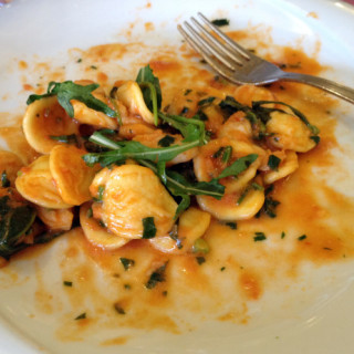 Orecchiette with Shrimp and Fresh Arugula