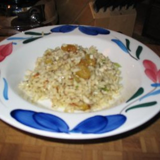 Orzo and Golden raison side