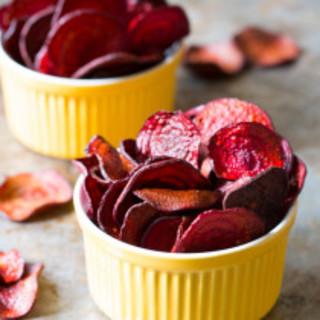 Oven Baked Beet Chips Recipe