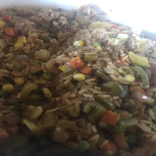 Oven Baked Chicken Fried Rice
