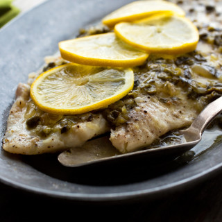 Oven-Poached Pacific Sole With Lemon Caper Sauce