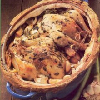 Oven-roasted Chicken With Forty Garlic Cloves