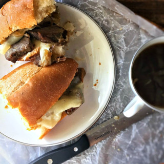 Oven Roasted French Dip Sandwiches