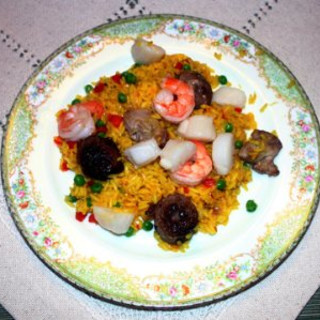 Paella with Saffron Rice ala Negri