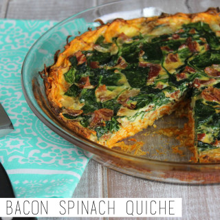 Paleo Bacon Spinach Quiche