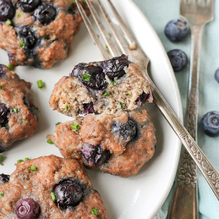 Paleo Whole30 Blueberry Breakfast Sausages