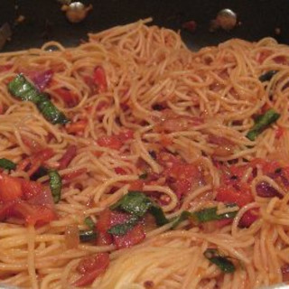 Pancetta Tomato Spaghetti