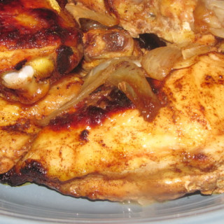 Paprika Roast Chicken With Sweet Onion
