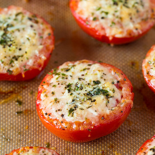 Parmesan and Asiago Cheese Roasted Tomatoes