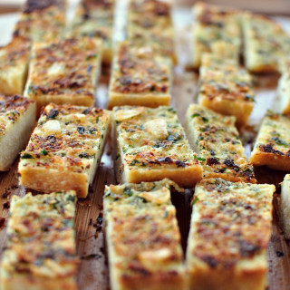 Parmesan + Roasted-Garlic Bread