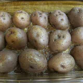Parmesan Upside Down Baked Potatoes