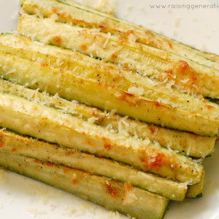 Parmesan Baked Zucchini Spears