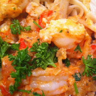 Pasta- Linguine w Spicy Shrimp