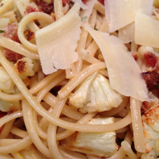 Pasta with Roasted Cauliflower and Pancetta