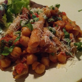 Pasta with Chickpeas, Tomatoes and Herbs