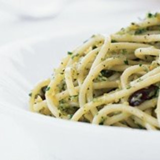Pasta With Green Olive Pesto