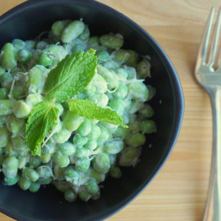 Pea & Edamame Salad with Mint Dressing