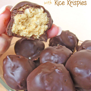 Peanut Butter Balls with Rice Krispies