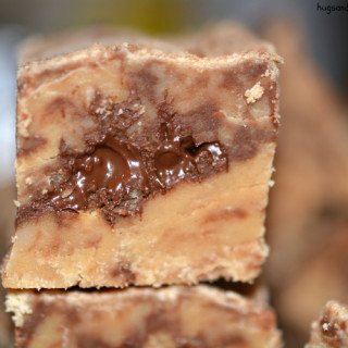 Peanut Butter Fudge With Chocolate Ribbons